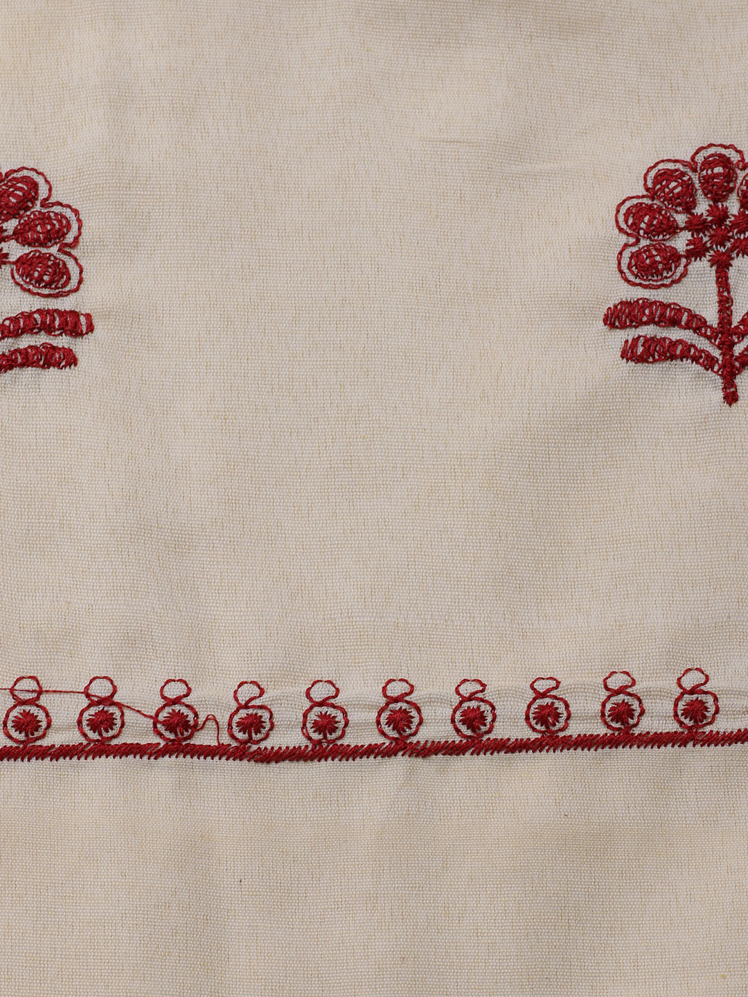 Neck Embroidered Cotton Blend Unstitched Suit With Dupatta