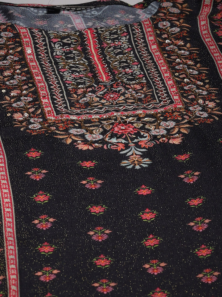 Printed Muslin Kurta With Pant &amp; Dupatta