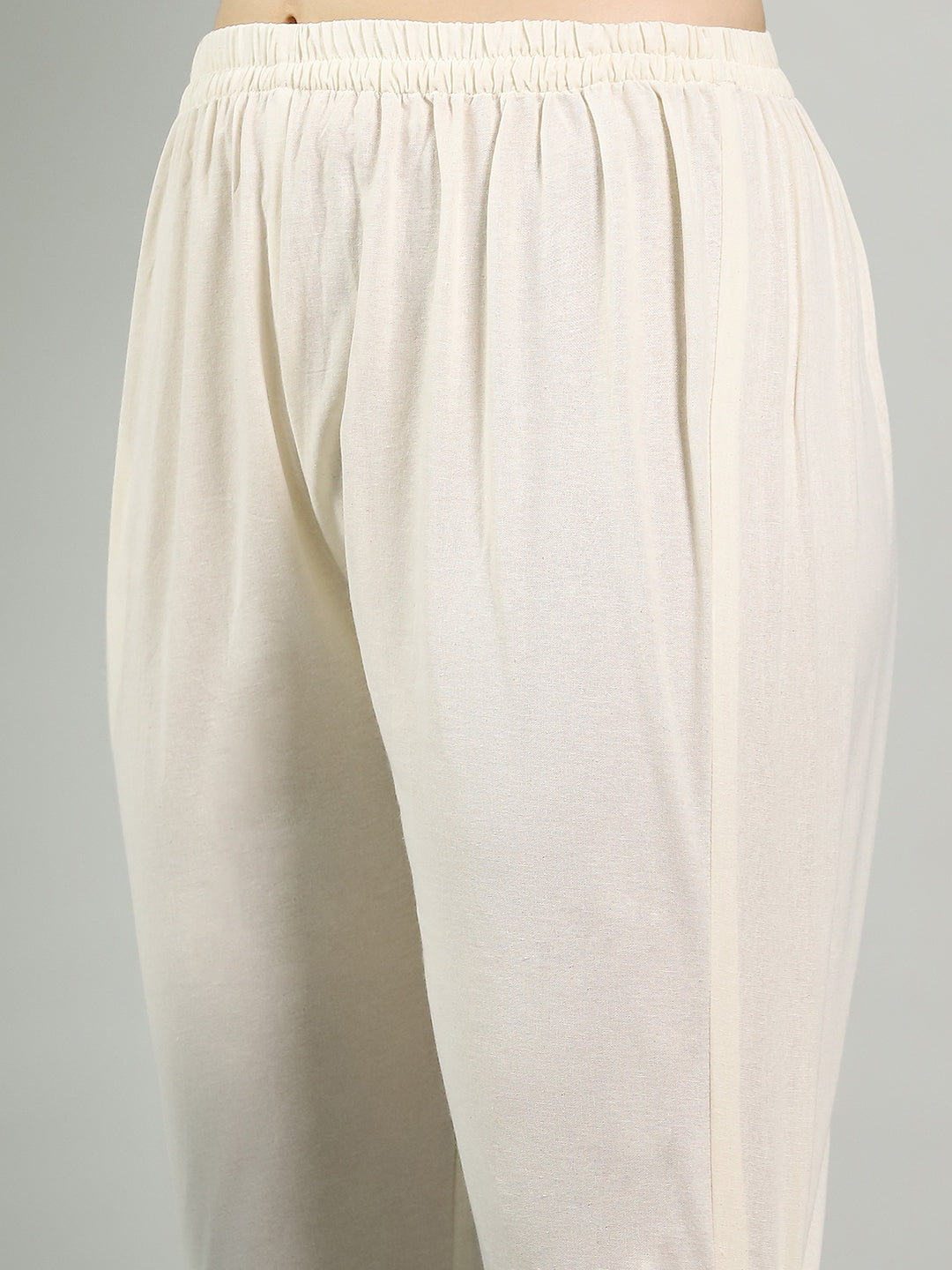 Printed Cotton Blend Kurta With Pants