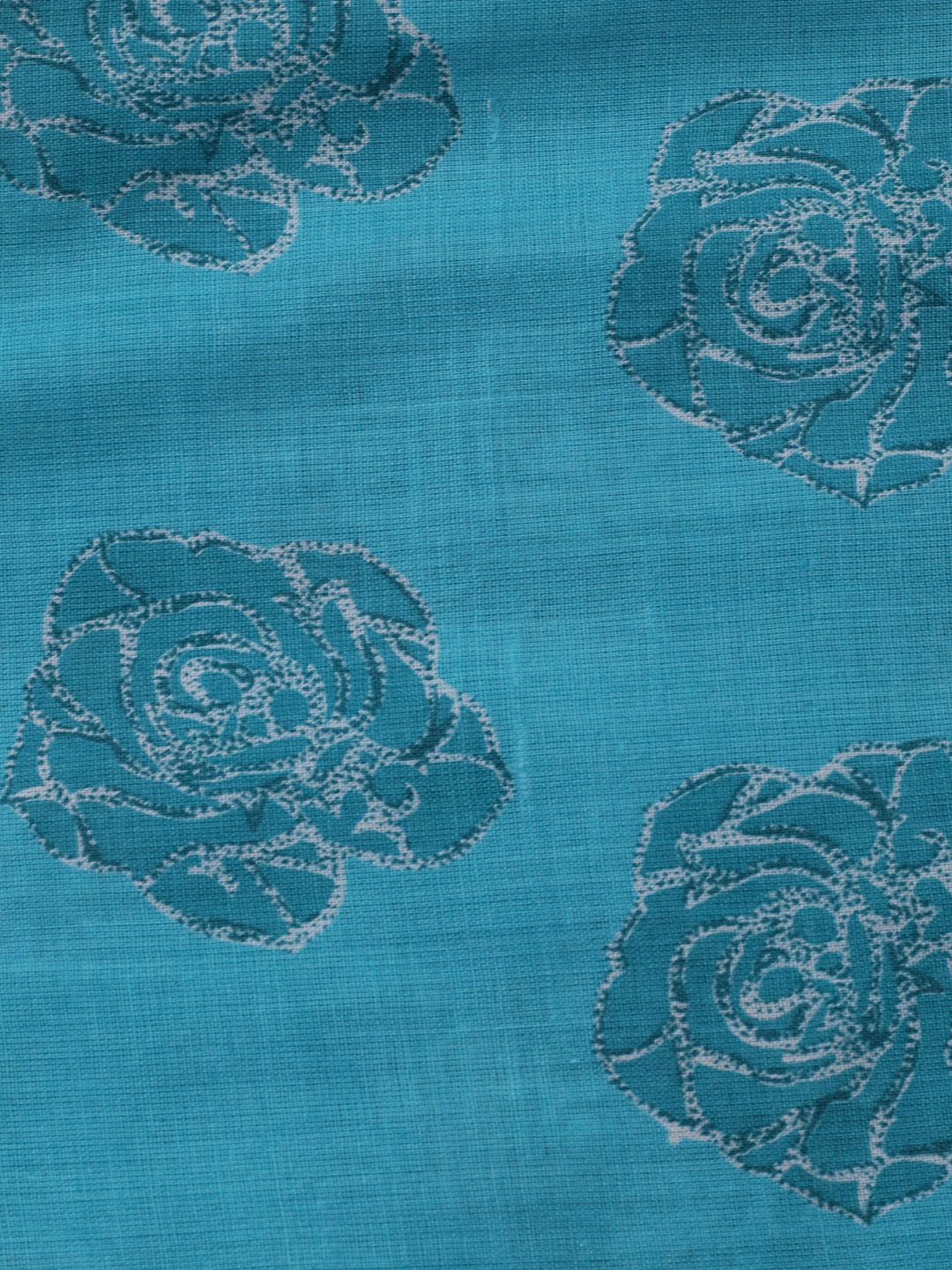 Printed Cotton Blend Unstitched Suit With Dupatta