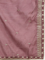 Neck Embroidered & Printed Cotton Unstitched Suit With Dupatta