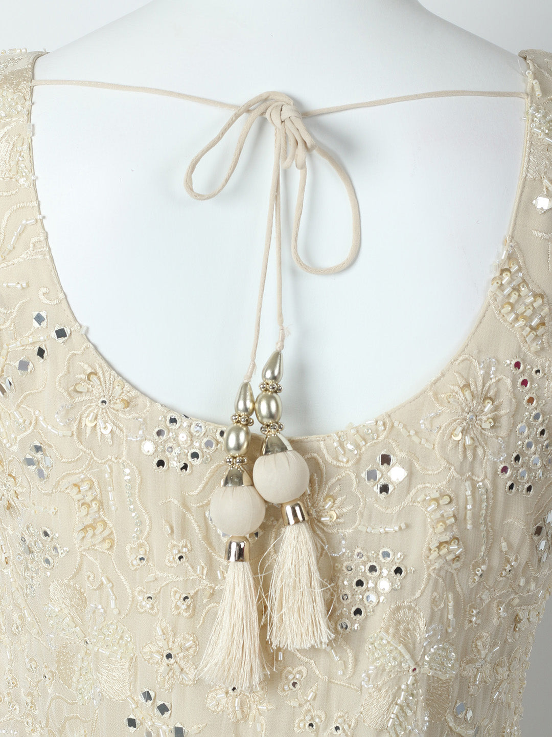 CutDana Embroidered Georgette Stitched Kurta With Sharara &amp; Dupatta
