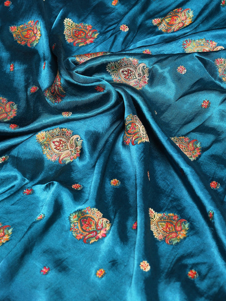 Woven Design Satin Saree