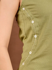 Plain Cotton Blend Shirt With Pant
