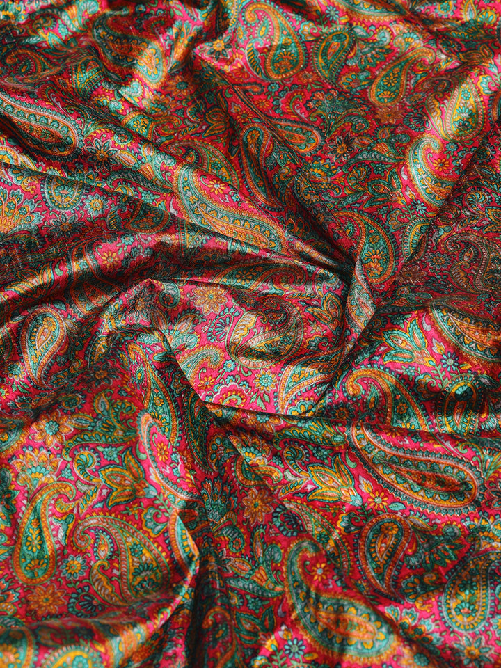 Paisley Printed Art Silk Saree