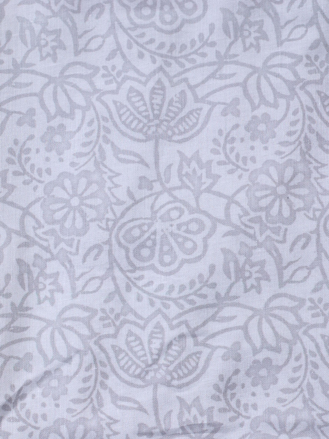 Printed Cotton Blend Unstitched Suit With Pant &amp; Dupatta