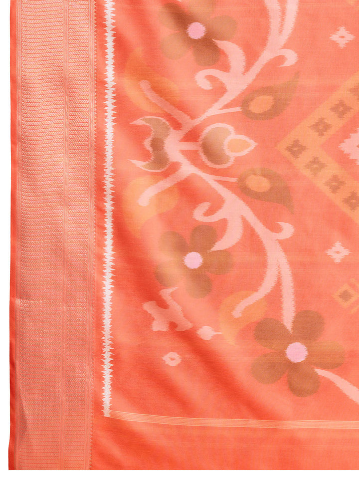 Patola Zari Border Art Silk Woven Saree