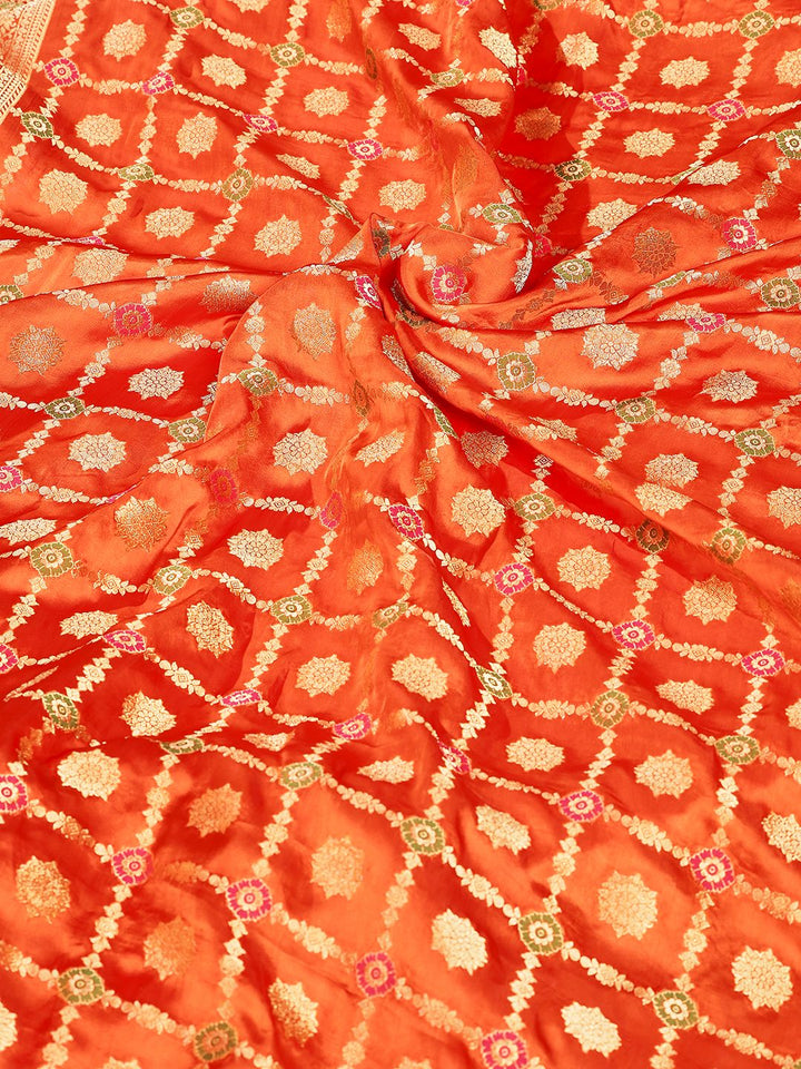 Woven Design Satin Saree