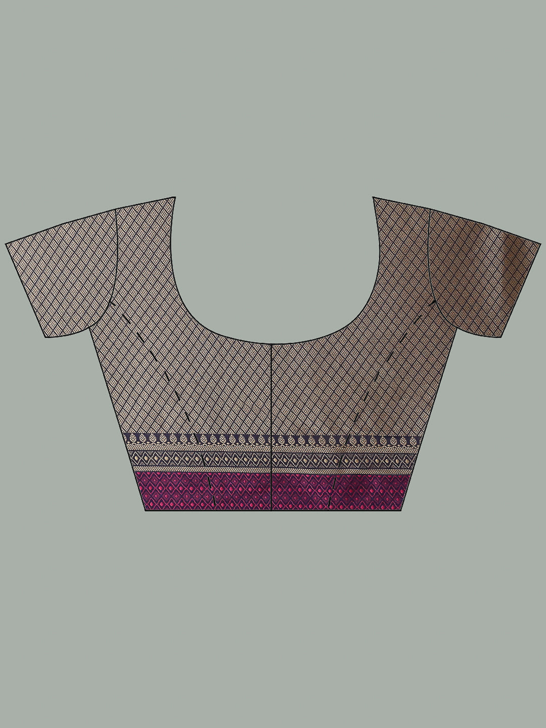 Resham Embroidered Cotton Blend Woven Saree