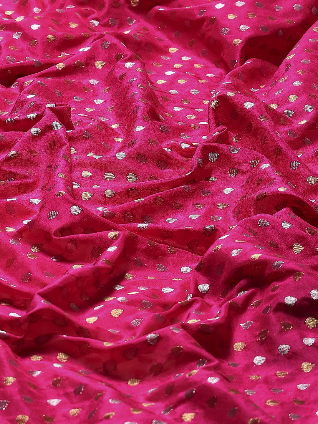 Plain Crepe Saree