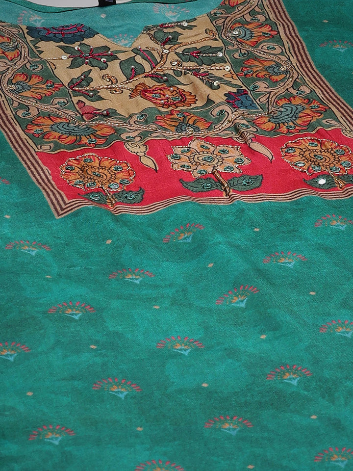 Printed Muslin Kurta With Pant &amp; Dupatta