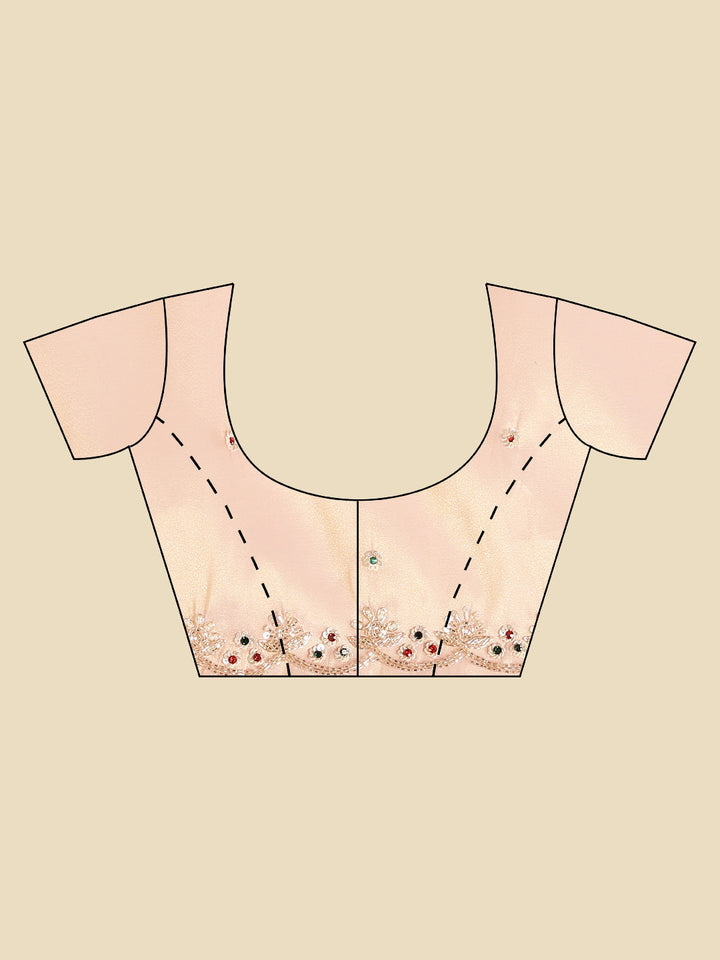 Embroidered Tissue Saree