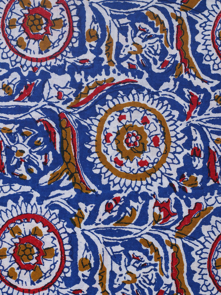 Embroidered Cotton Blend Unstitched Suit With Pant &amp; Dupatta