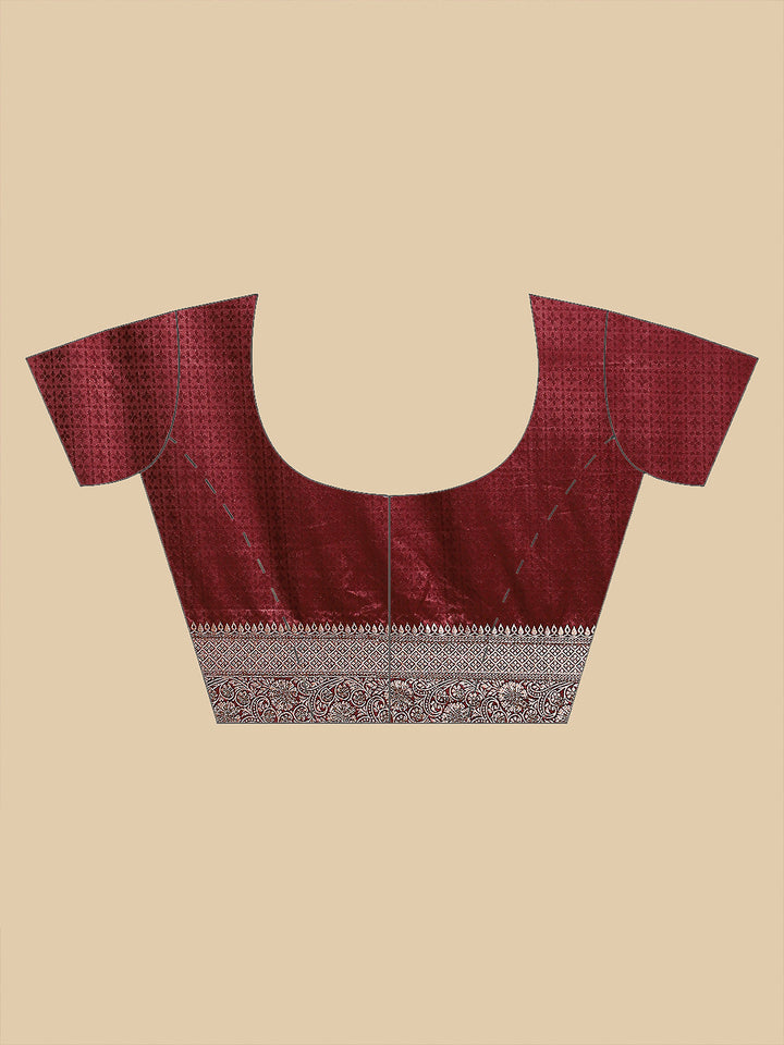 Embroidered Satin Saree