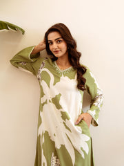 Floral Printed Cotton Kurta With Pants