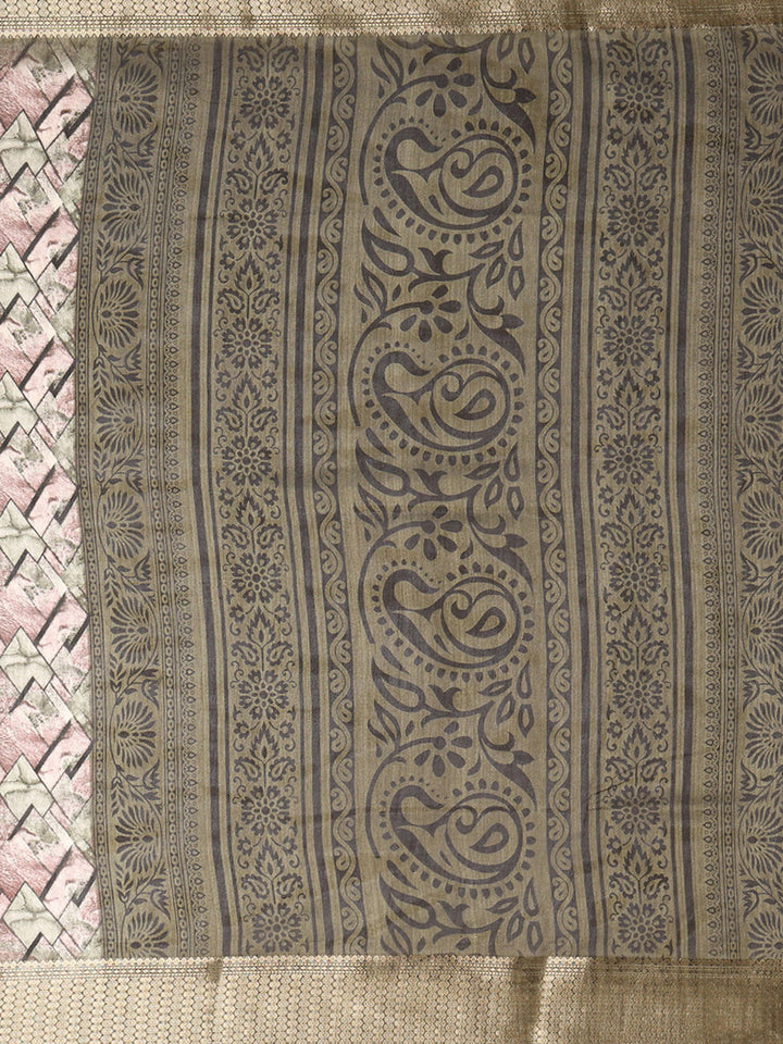 Printed Dola Silk Saree