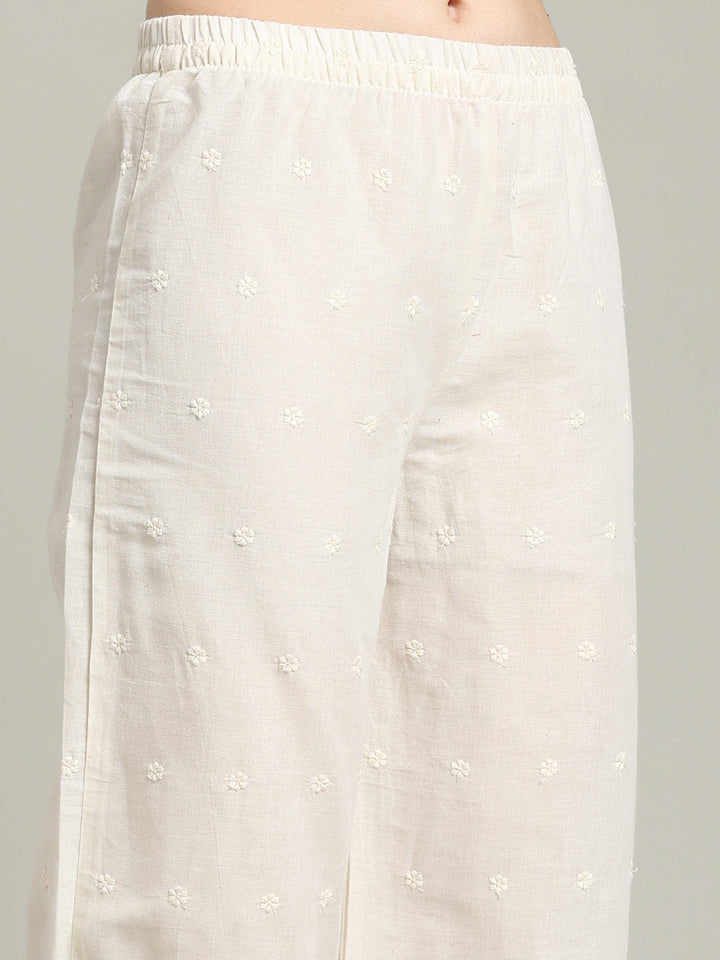 Printed Cotton Blend Kurta With Palazzo