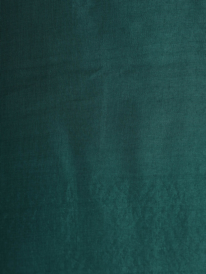 Embroidered Tussar Silk Unstitched Suit With Pant &amp; Dupatta