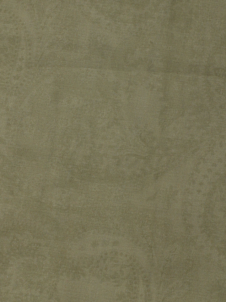 Printed Cotton Blend Unstitched Suit With Dupatta