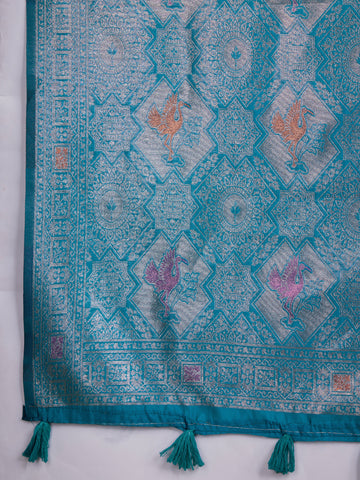 Zari Jaal Woven Art Silk Saree