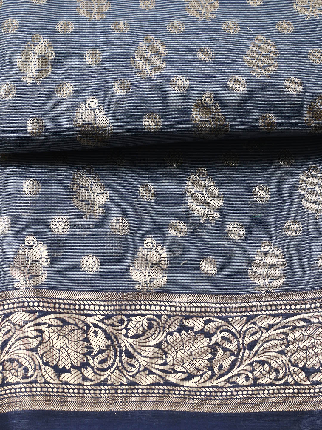 Banarasi Chanderi Unstitched Suit With Pant &amp; Dupatta