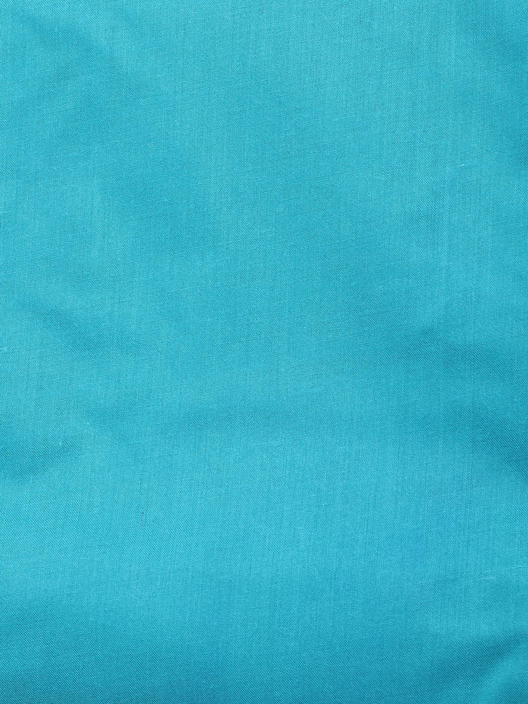 Gota Neck Cotton Blend Unstitched Suit With Dupatta