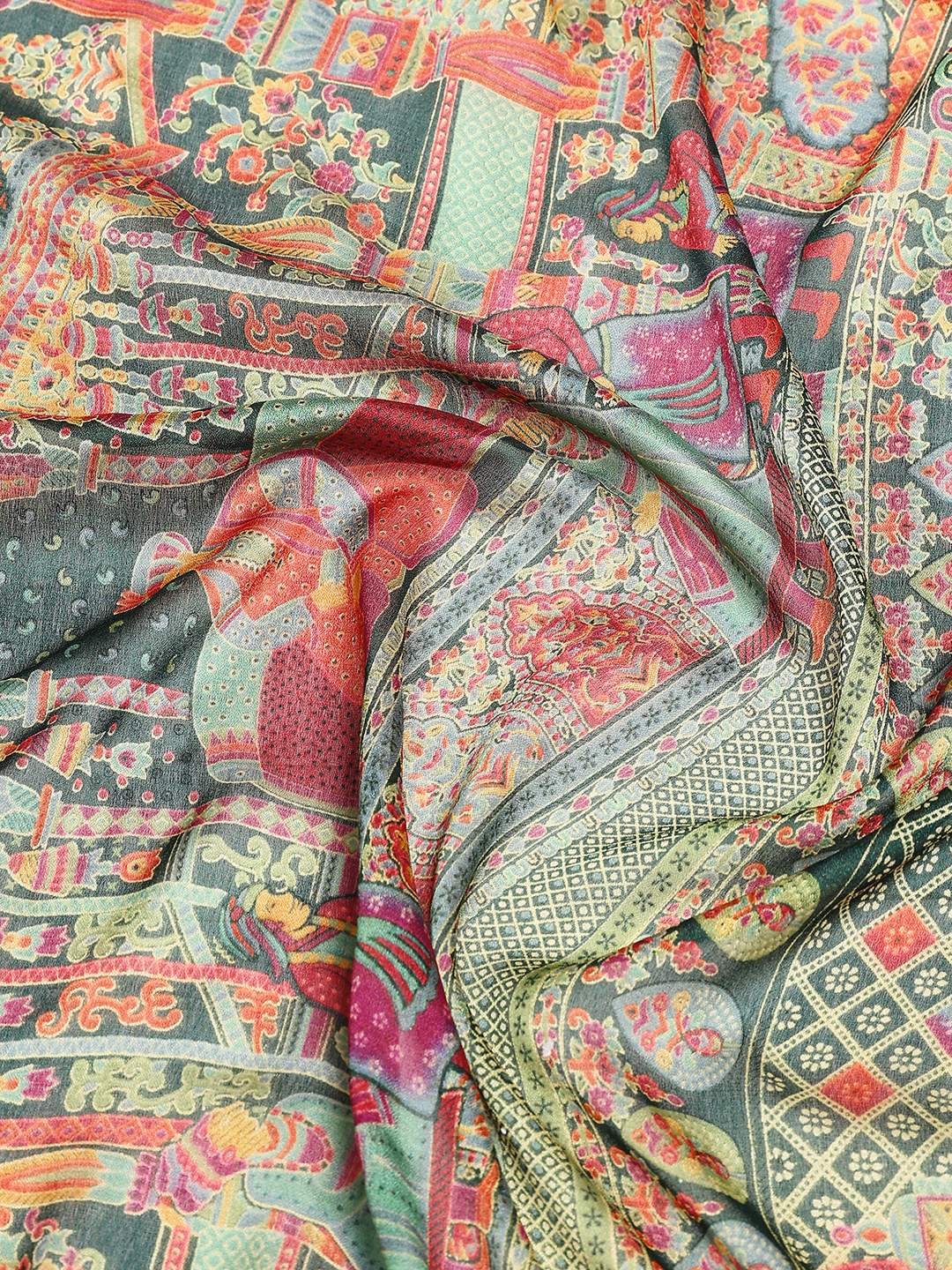 Printed Art Silk Saree