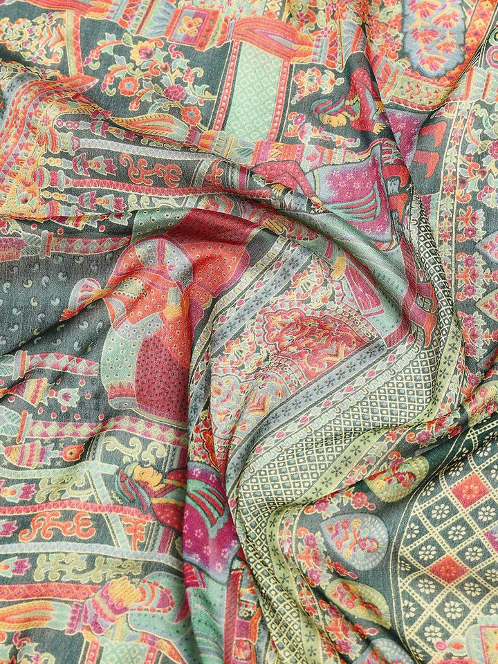 Printed Art Silk Saree
