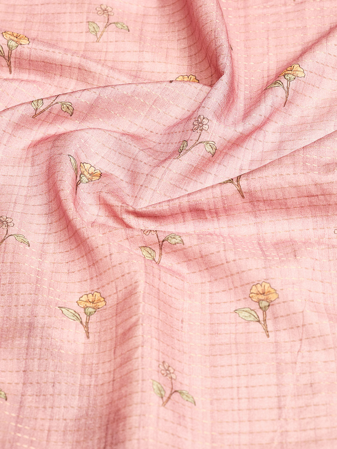 Printed Tussar Saree