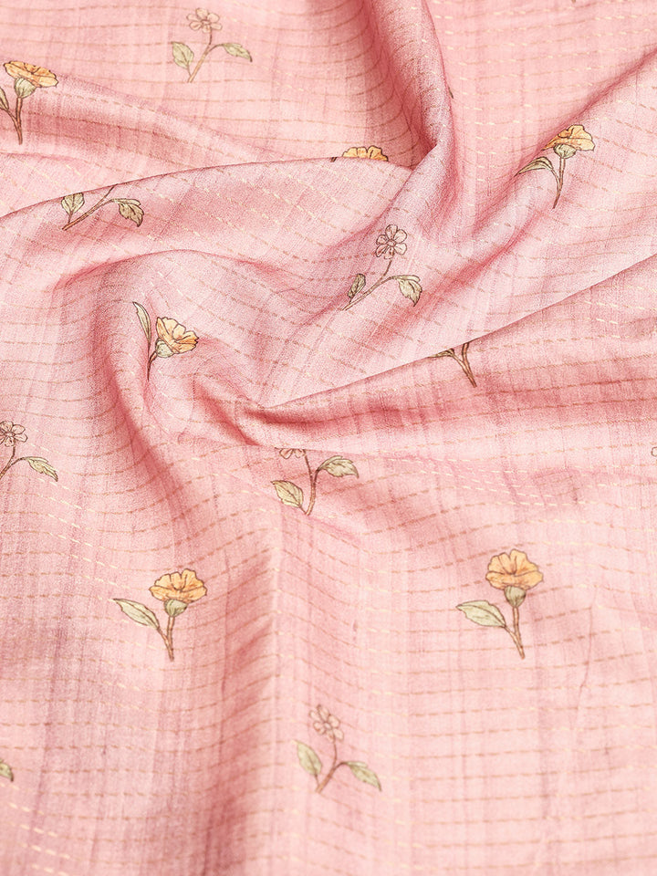 Printed Tussar Saree