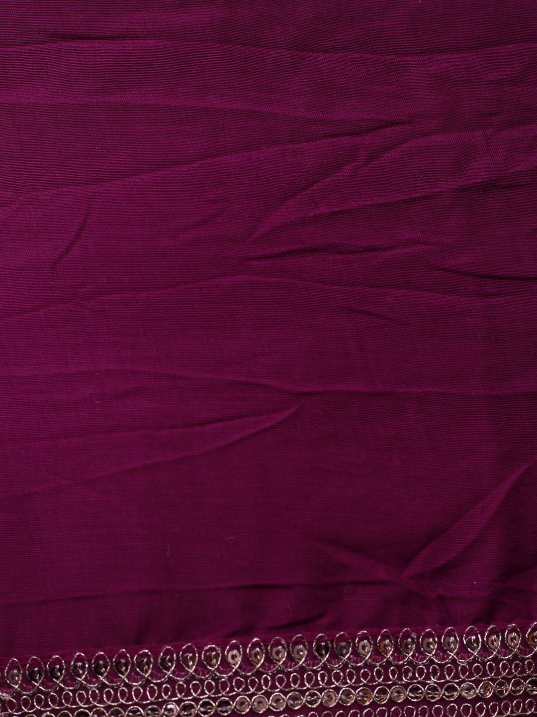 Embroidered Art Silk Unstitched Suit With Dupatta