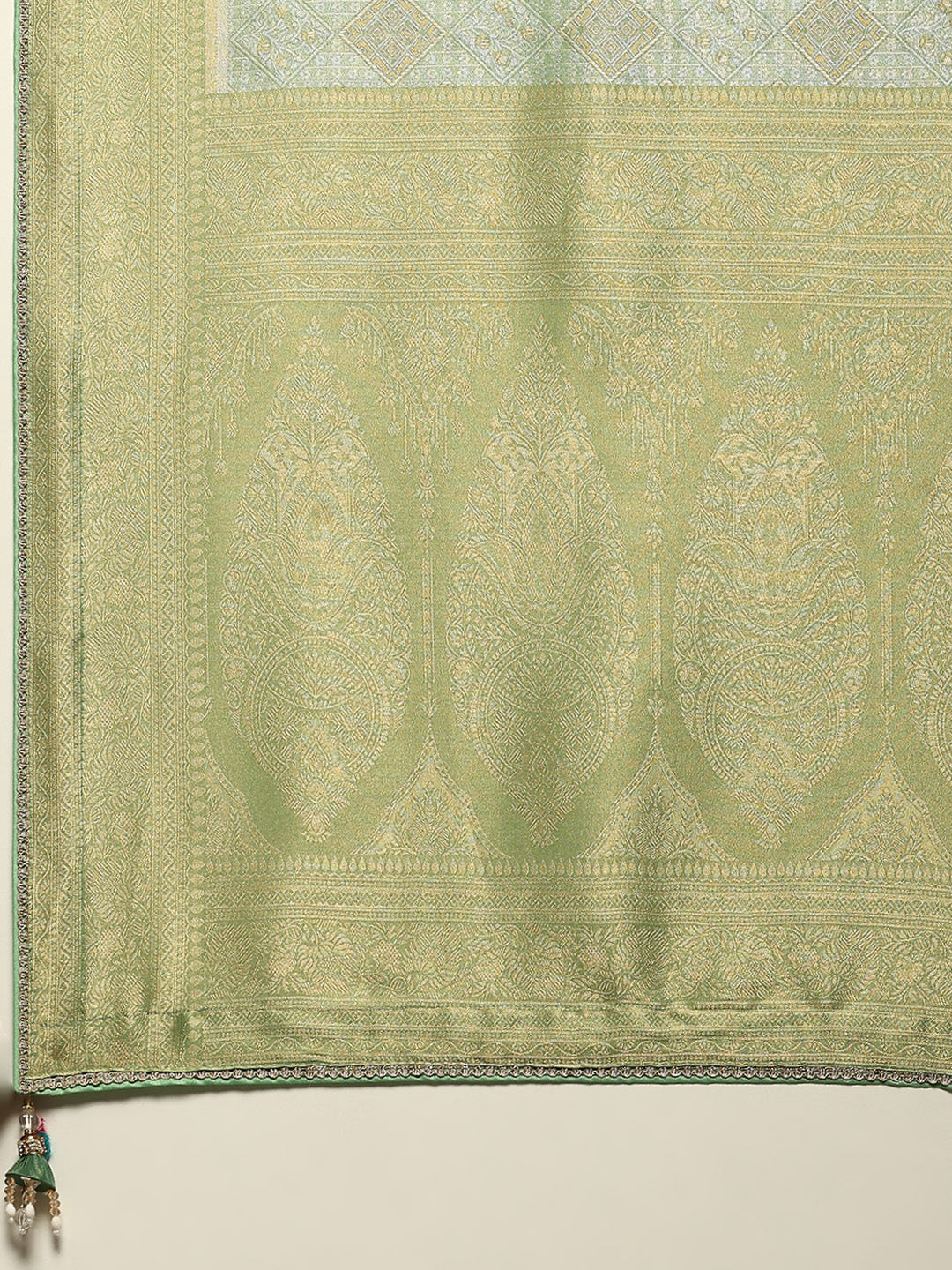 Embroidered Dola Silk Saree