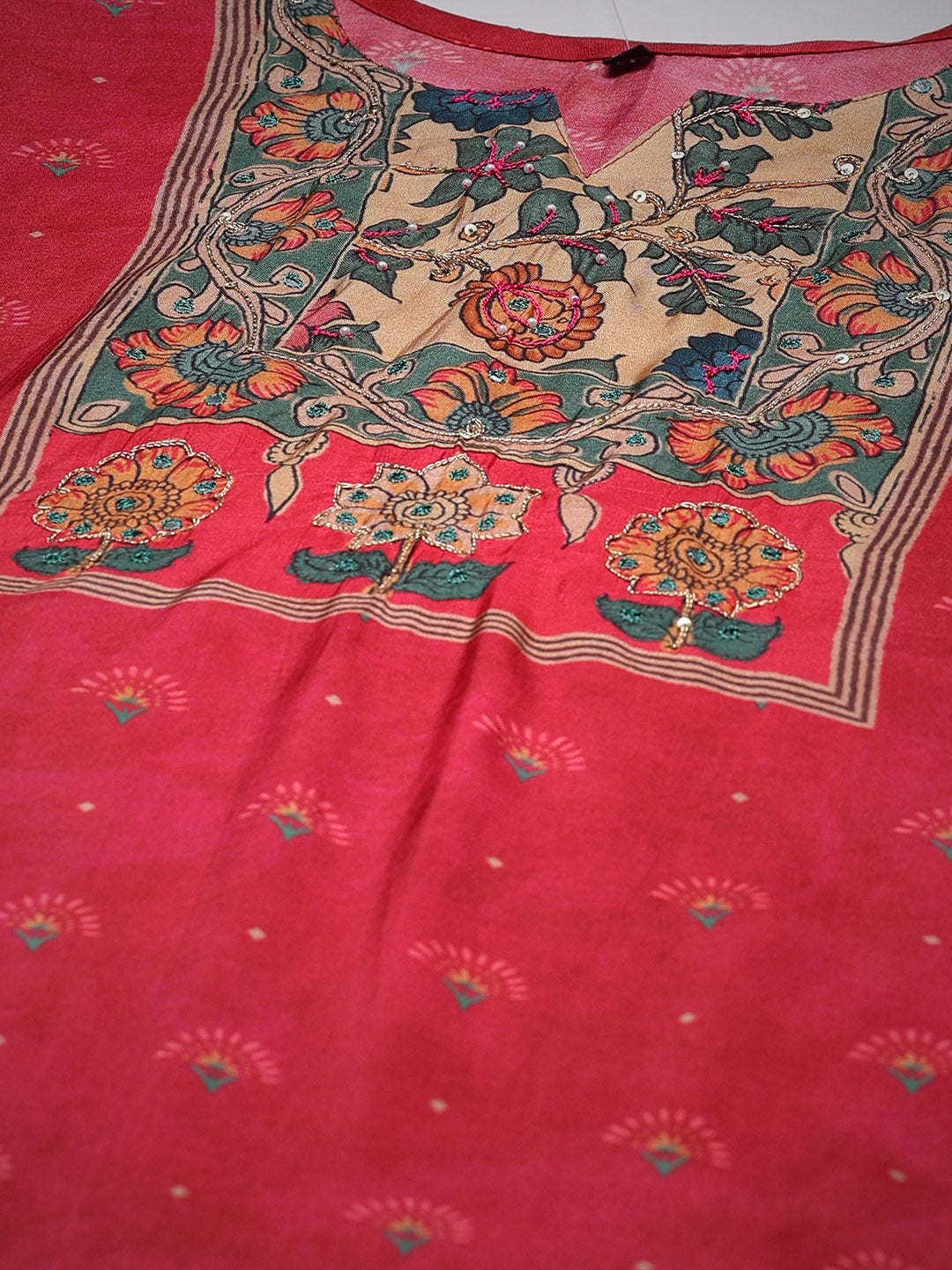 Printed Muslin Kurta With Pant &amp; Dupatta