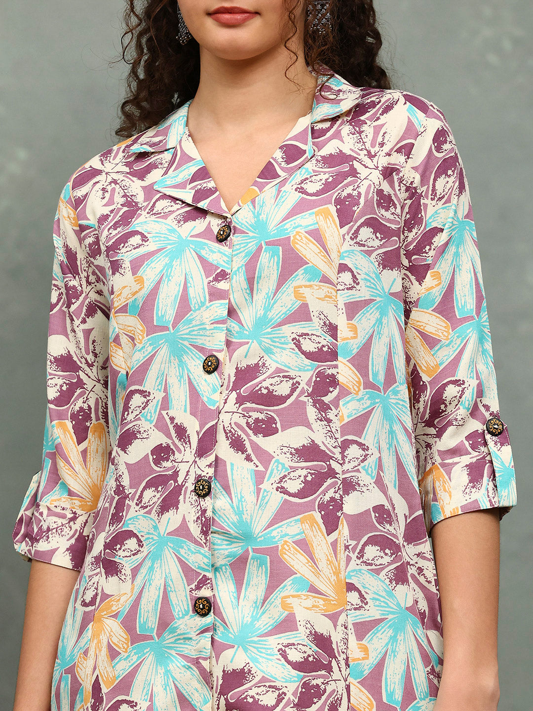 Floral Printed Cotton Kurta