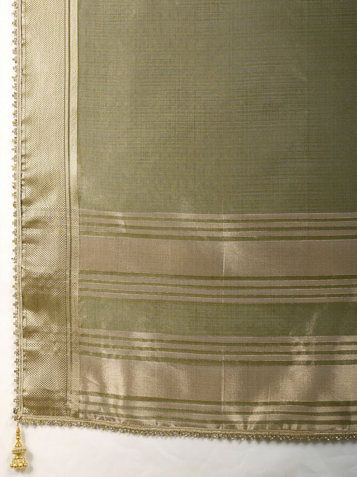 Woven Design Linen Blend Saree