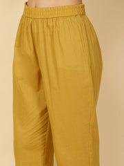 Floral Block Printed Anarkali Kurta With Pants & Dupatta