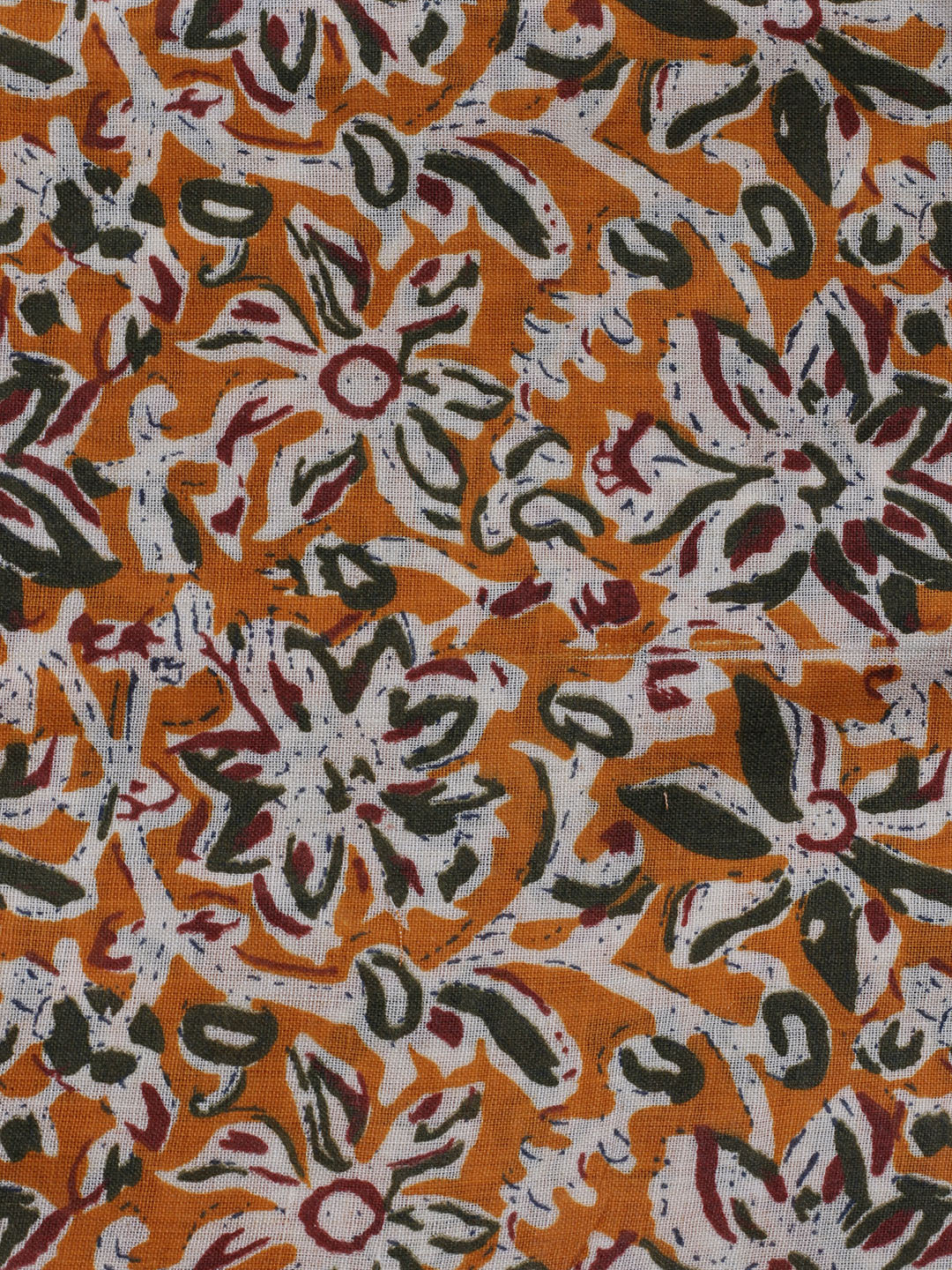 Printed Cotton Blend Unstitched Suit With Dupatta