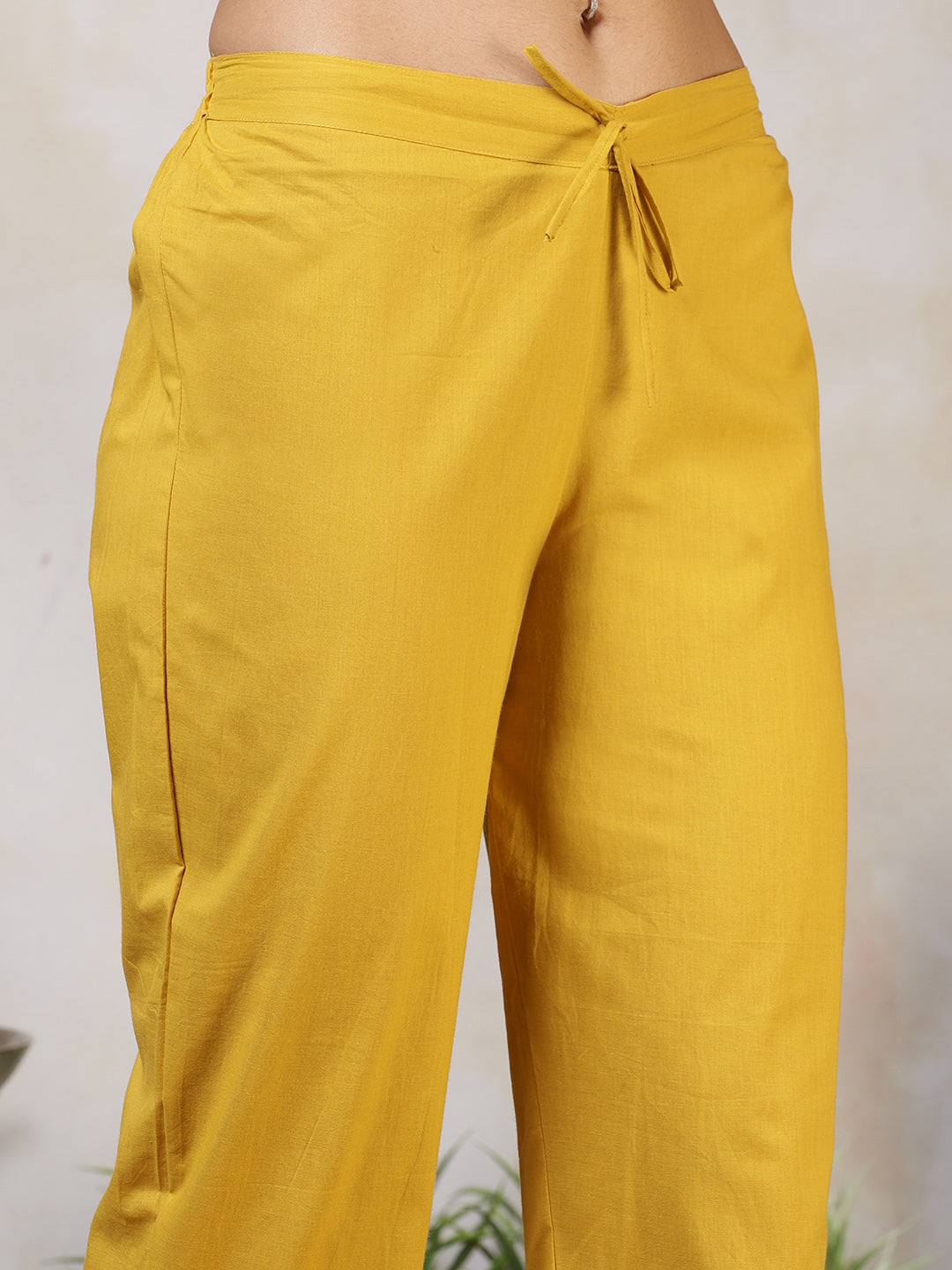 Printed Cotton Blend Kurta With Pants & Dupatta