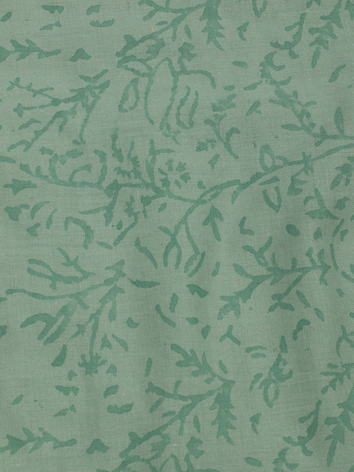 Printed Cotton Unstitched Suit With Pant &amp; Dupatta