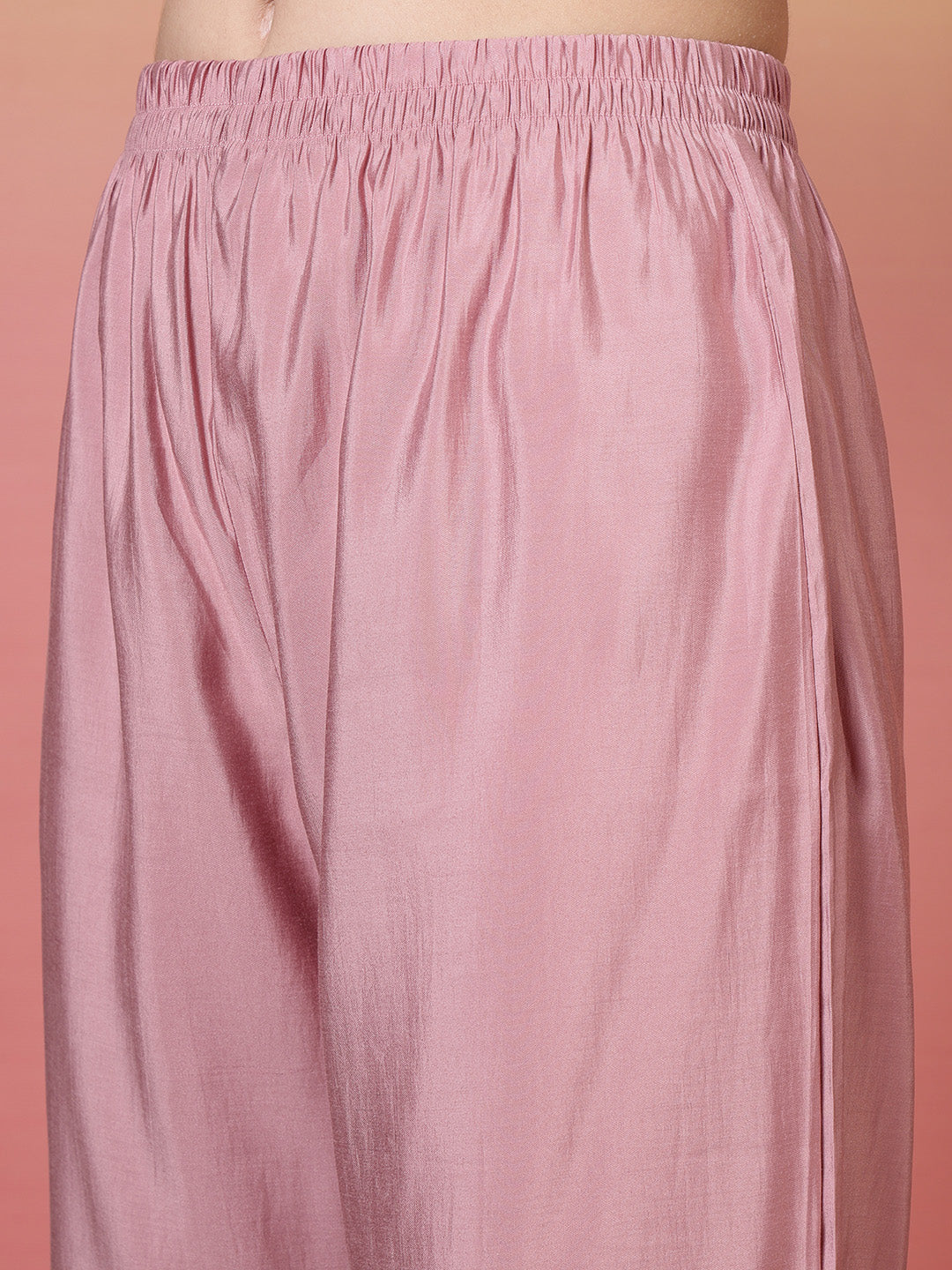 Printed Cotton Blend Kurta With Pants &amp; Dupatta