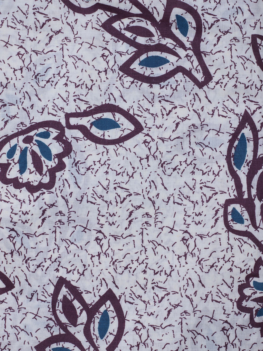Printed Cotton Blend Unstitched Suit With Dupatta