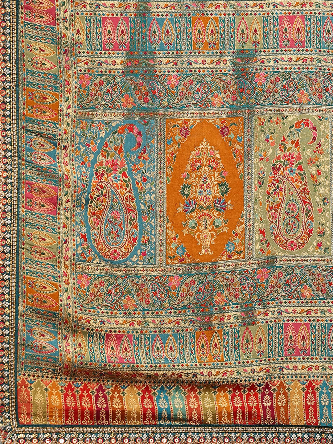 Embroidered Dola Silk Saree