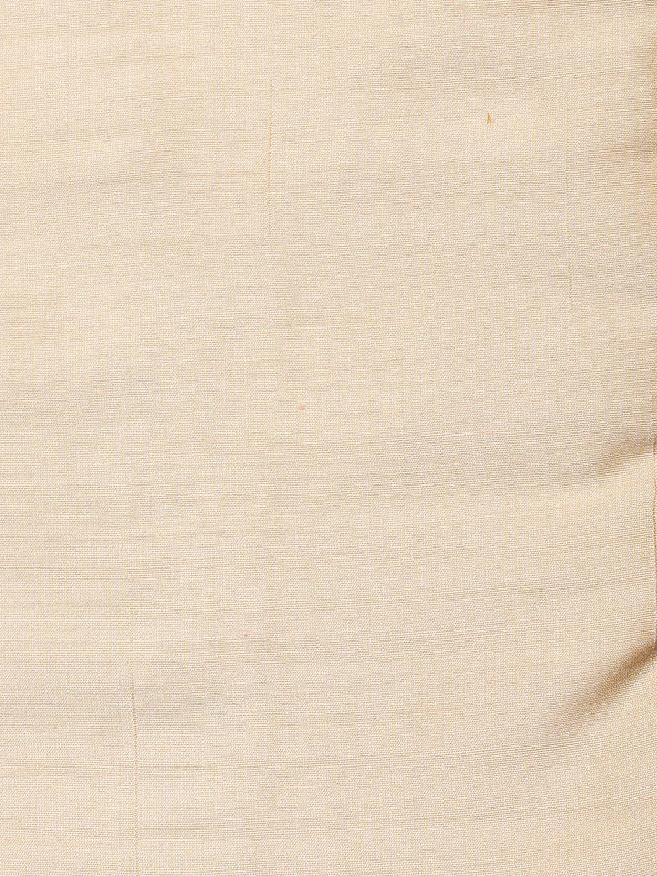 Woven Banarasi Chanderi Unstitched Suit With Dupatta