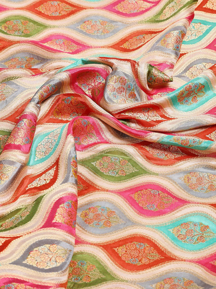 Zari Jaal Woven Satin Saree