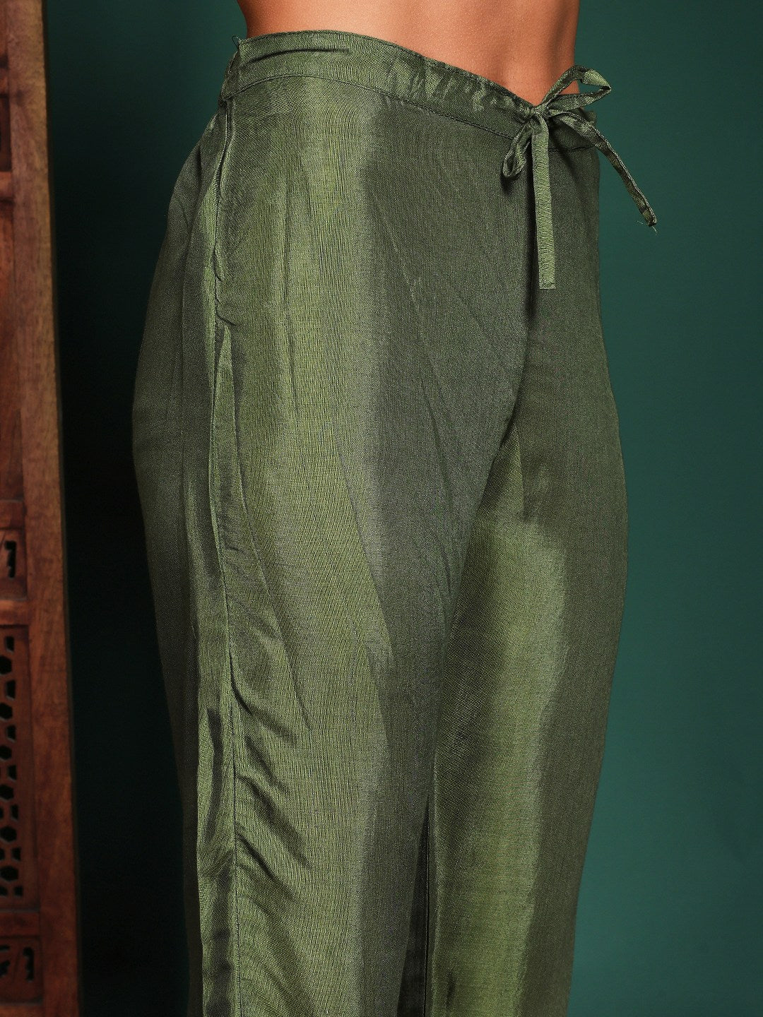 Floral Printed Cotton Blend Kurta With Pant &amp; Dupatta