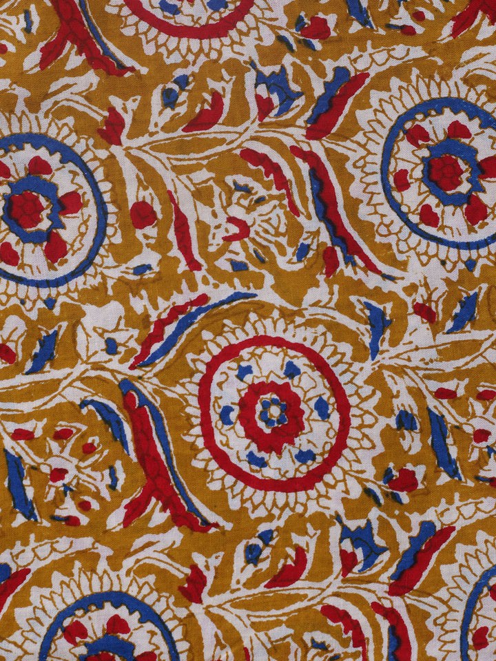 Embroidered Cotton Blend Unstitched Suit With Pant &amp; Dupatta