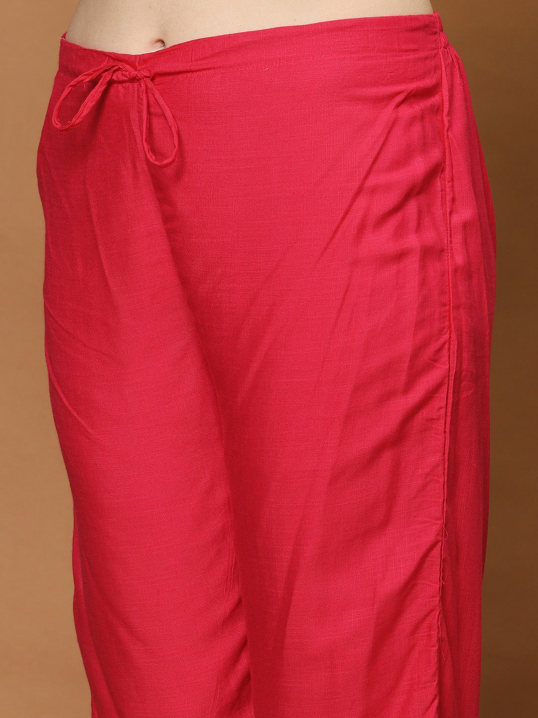Printed Cotton Blend Kurta With Pants &amp; Dupatta