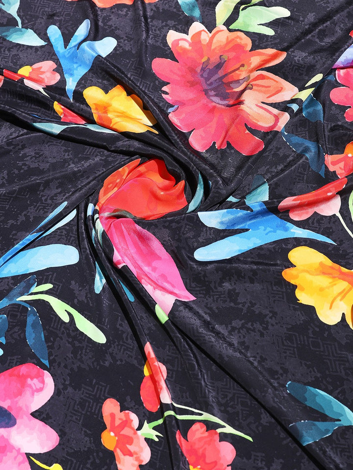 Digital Printed Crepe Saree