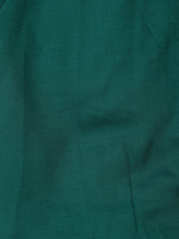 Embroidered Art Silk Unstitched Suit With Dupatta