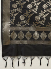 Woven Chanderi Unstitched Suit Piece With Dupatta